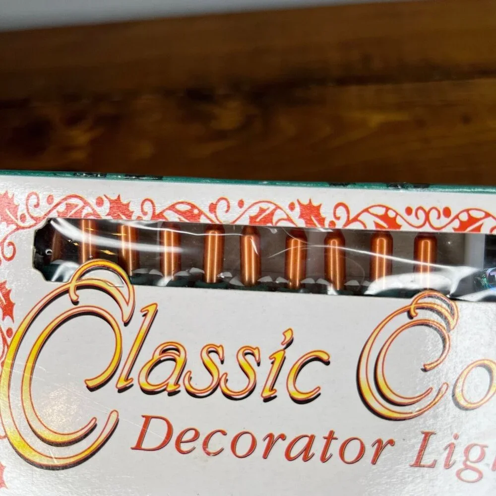 Vintage Classic Colors Decorator Light Set NEW Candlelight Gold 17’ Hobby Lobby